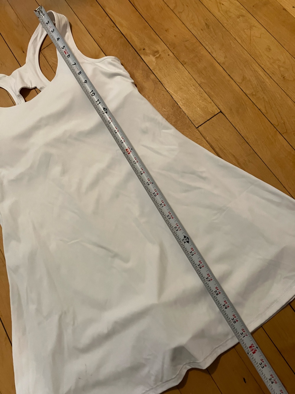 Halara Racerback White Mini Dress - Picture 6 of 10